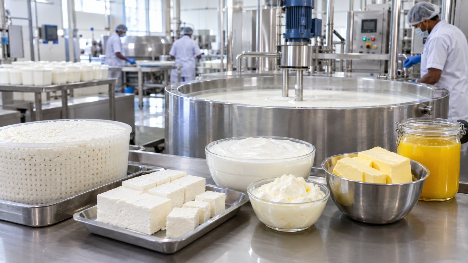 Curd, paneer, butter & ghee